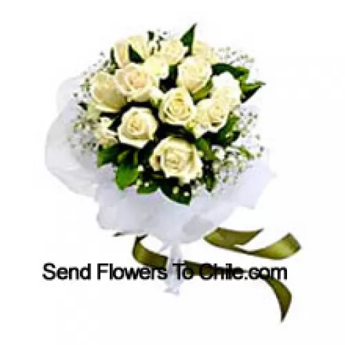 Bunch Of 11 White Roses