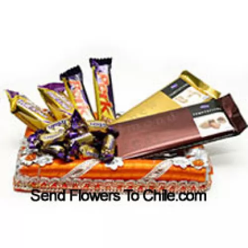 Cadeauverpakt Assortiment Chocolade (Dit product moet worden vergezeld van de bloemen)