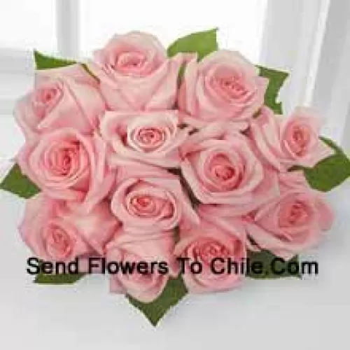 Bunch Of 11 Pink Roses