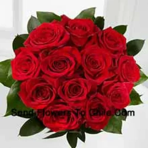 Bouquet de 11 roses rouges